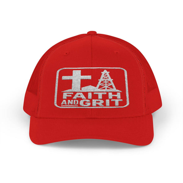Faith Oilfield Grit Inspired Snapback Trucker Hat