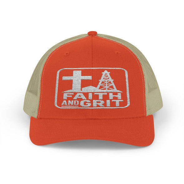 Faith Oilfield Grit Inspired Snapback Trucker Hat
