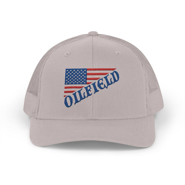 American Oilfield Patriotic Snapback Trucker Hat