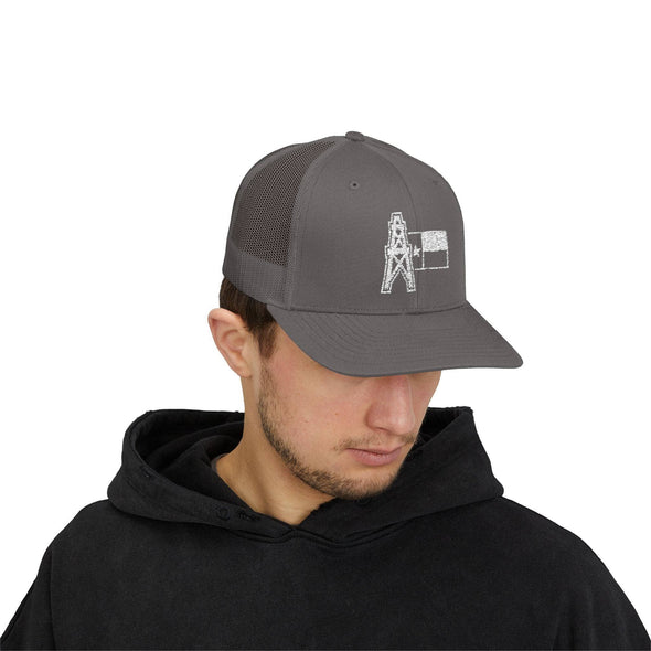 Texas Oilfield Trucker Snapback Hat