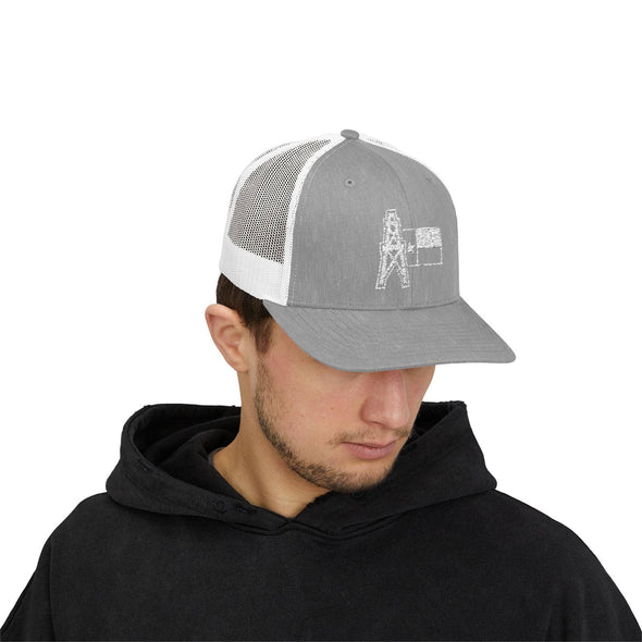 Texas Oilfield Trucker Snapback Hat