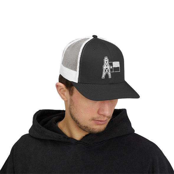 Texas Oilfield Trucker Snapback Hat
