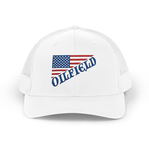 American Oilfield Patriotic Snapback Trucker Hat