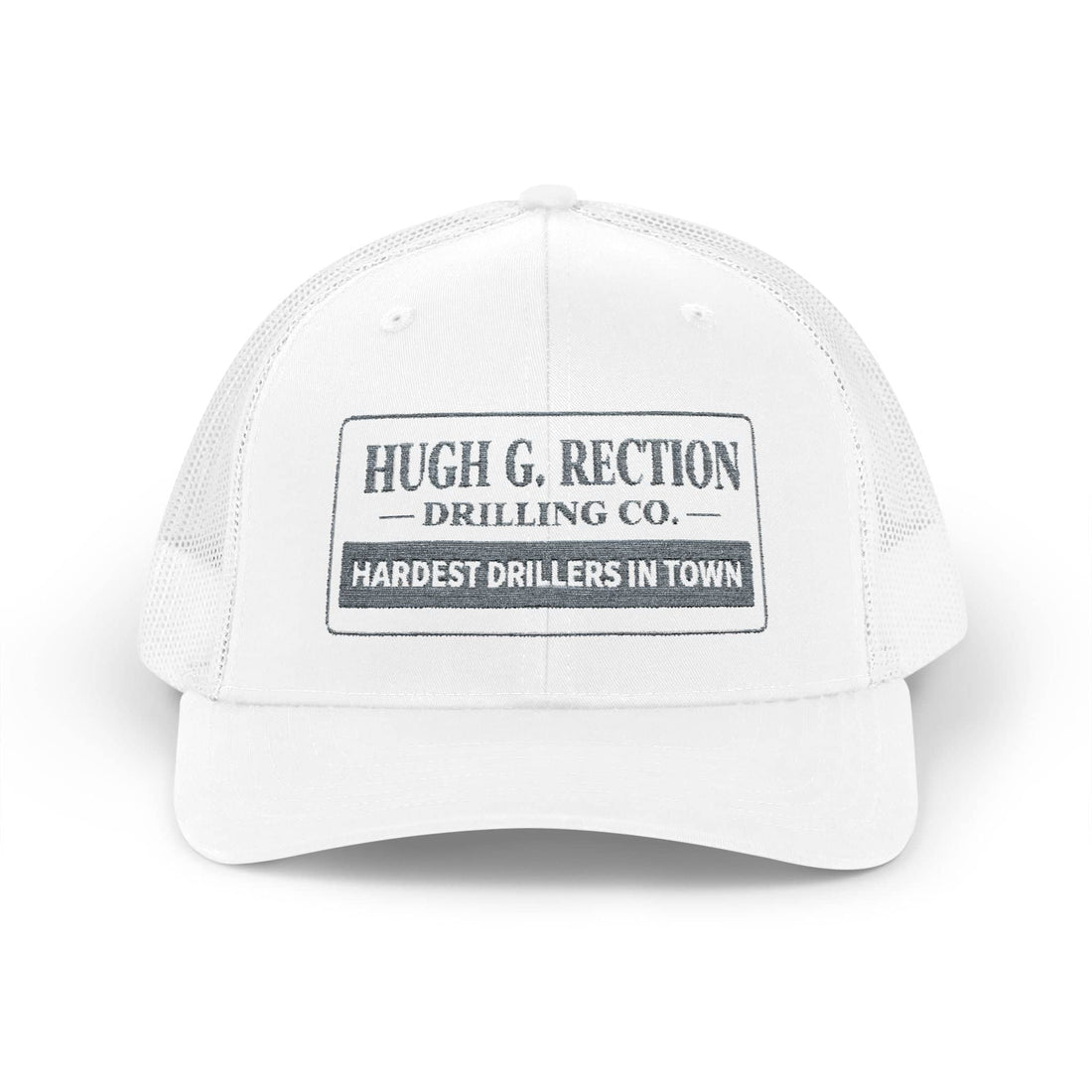 Hugh G. Rection Drilling Company Snapback Trucker Cap Grey