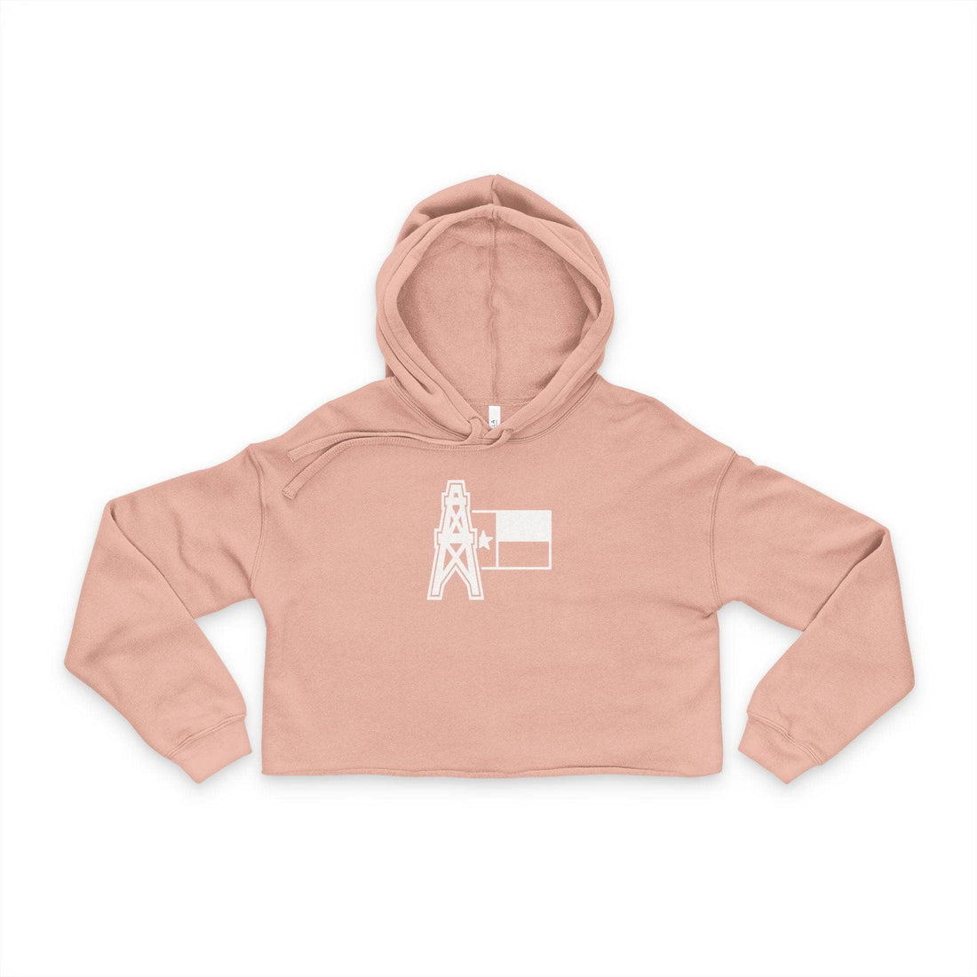Texas Oil Rig Women's Cropped Hoodie