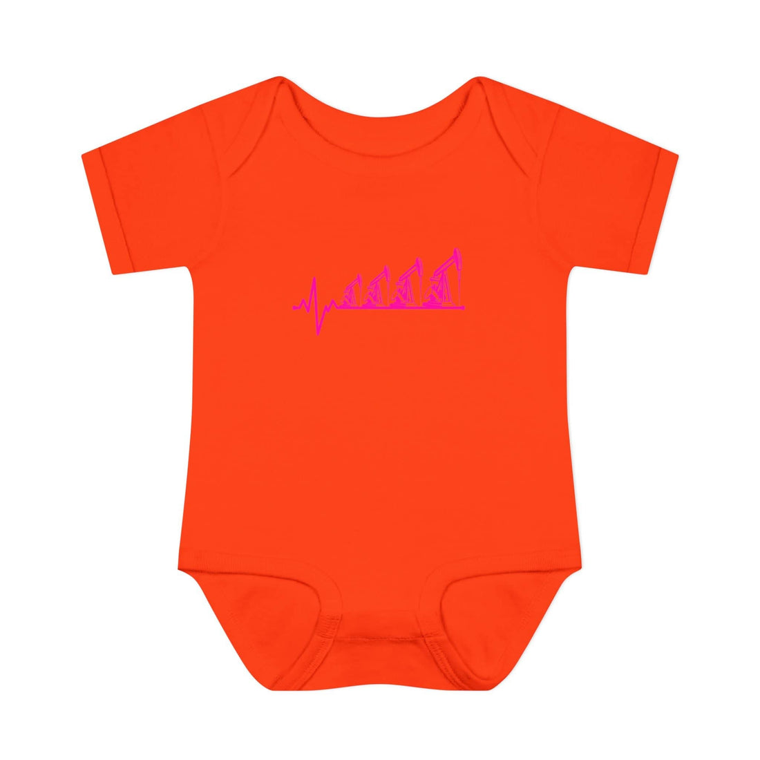 Future Oilfield Worker Infant Bodysuit with Pink Oilfield Heartbeat