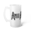 American Oil Frosted Glass Beer Mug