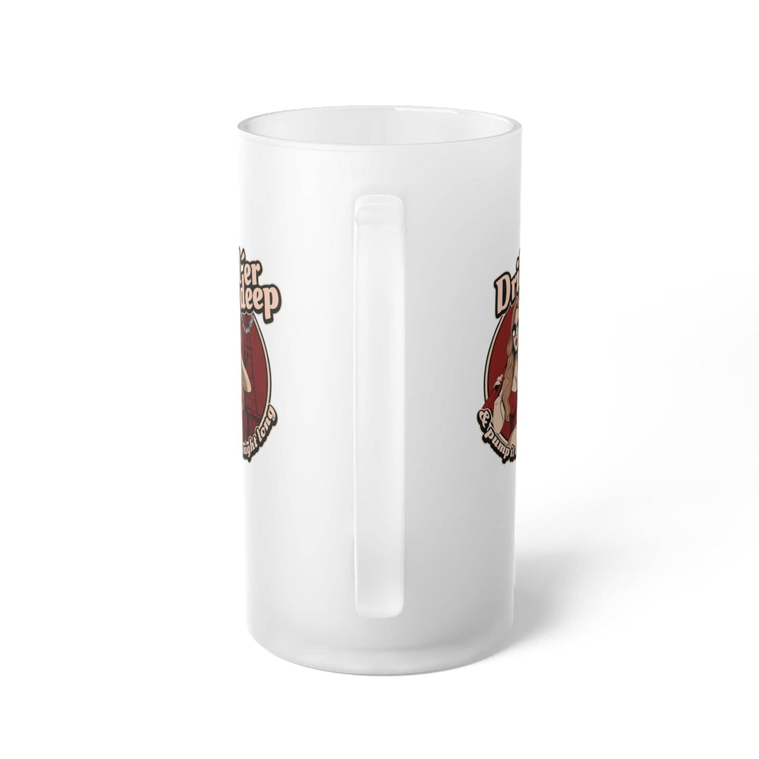 Drill'er Deep Frosted Glass Beer Mug