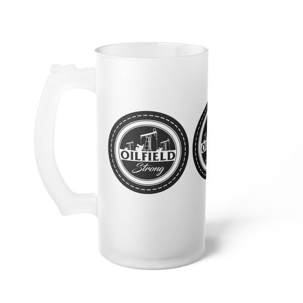 Oilfield Strong Frosted Glass Beer Mug