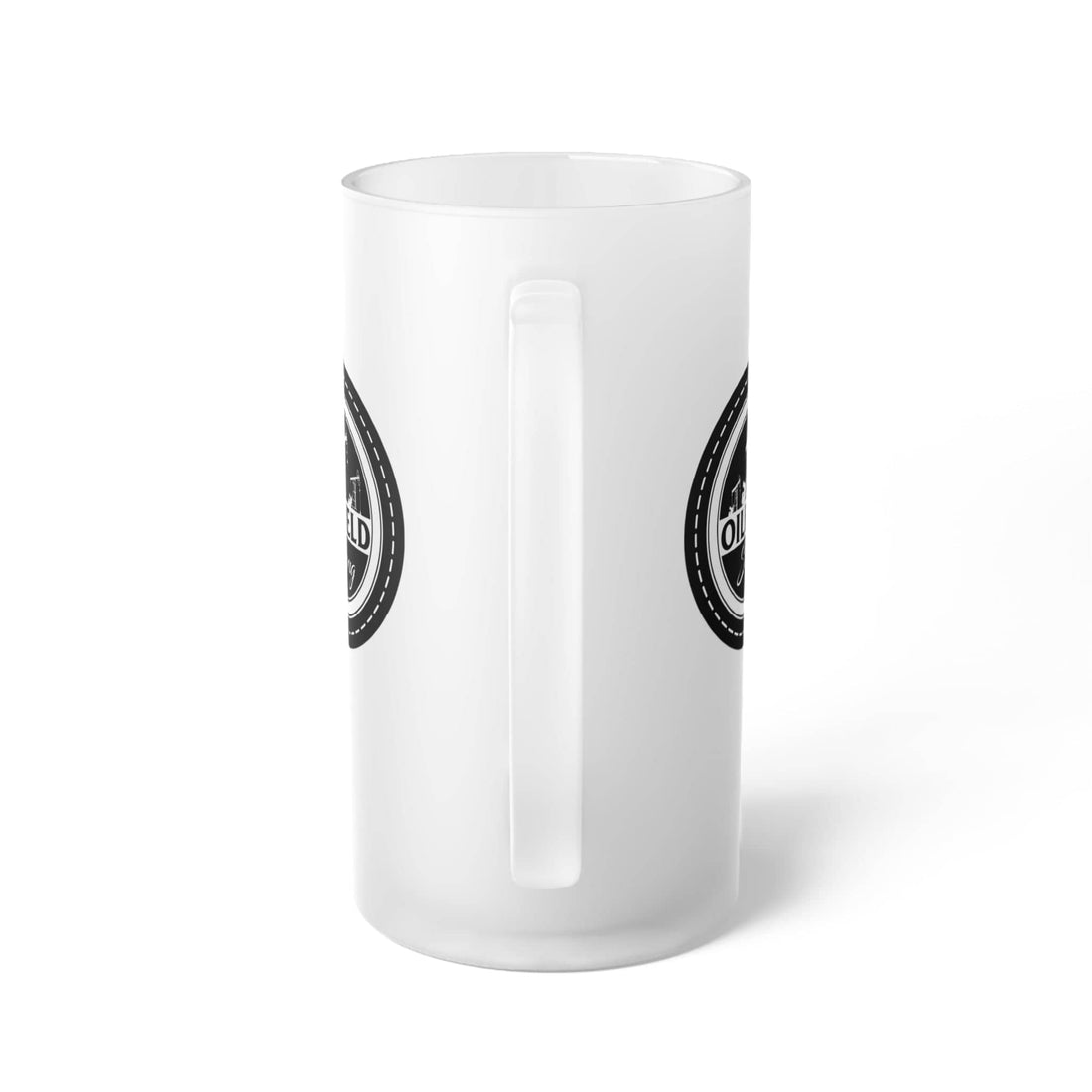 Oilfield Strong Frosted Glass Beer Mug