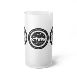 Oilfield Strong Frosted Glass Beer Mug