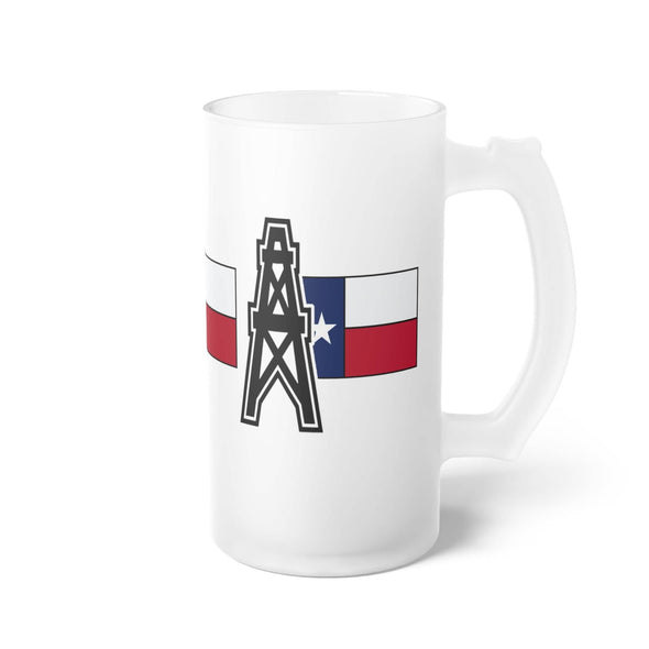 Texas Oil Frosted Beer Mug