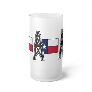 Texas Oil Frosted Beer Mug