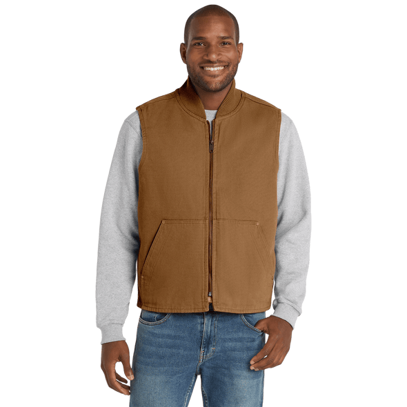 Texas Oil Unisex Washed Duck Cloth Vest