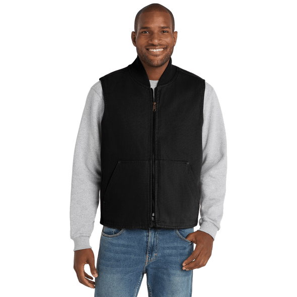Texas Oil Unisex Washed Duck Cloth Vest