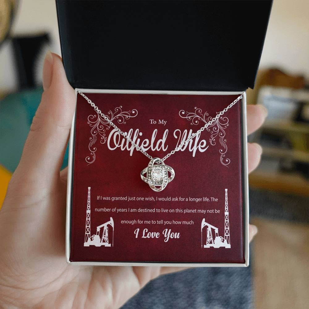 Oilfield Wife  -Love Knot Necklace