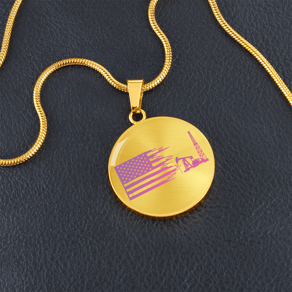 American Oil Pink Necklace