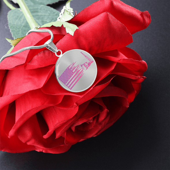 American Oil Pink Necklace
