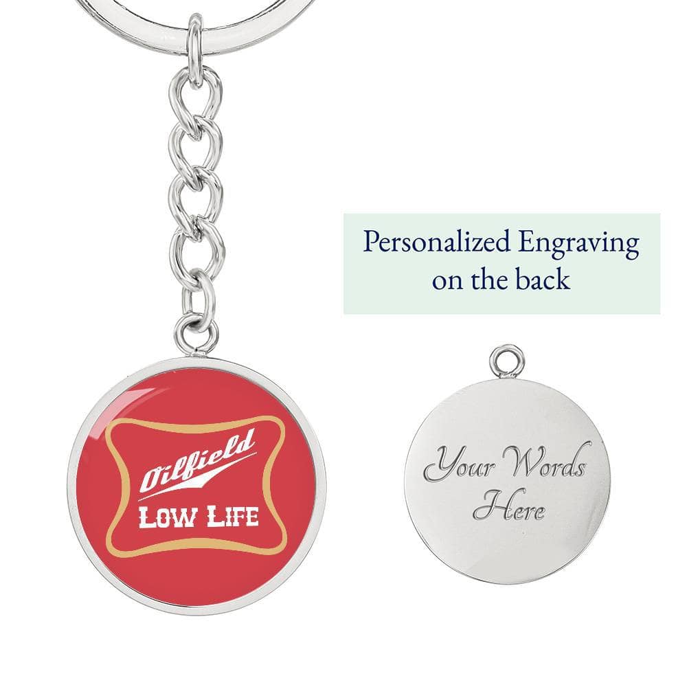 Oilfield Low Life Keychain - Red