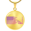 American Oil Pink Necklace