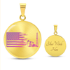 American Oil Pink Necklace