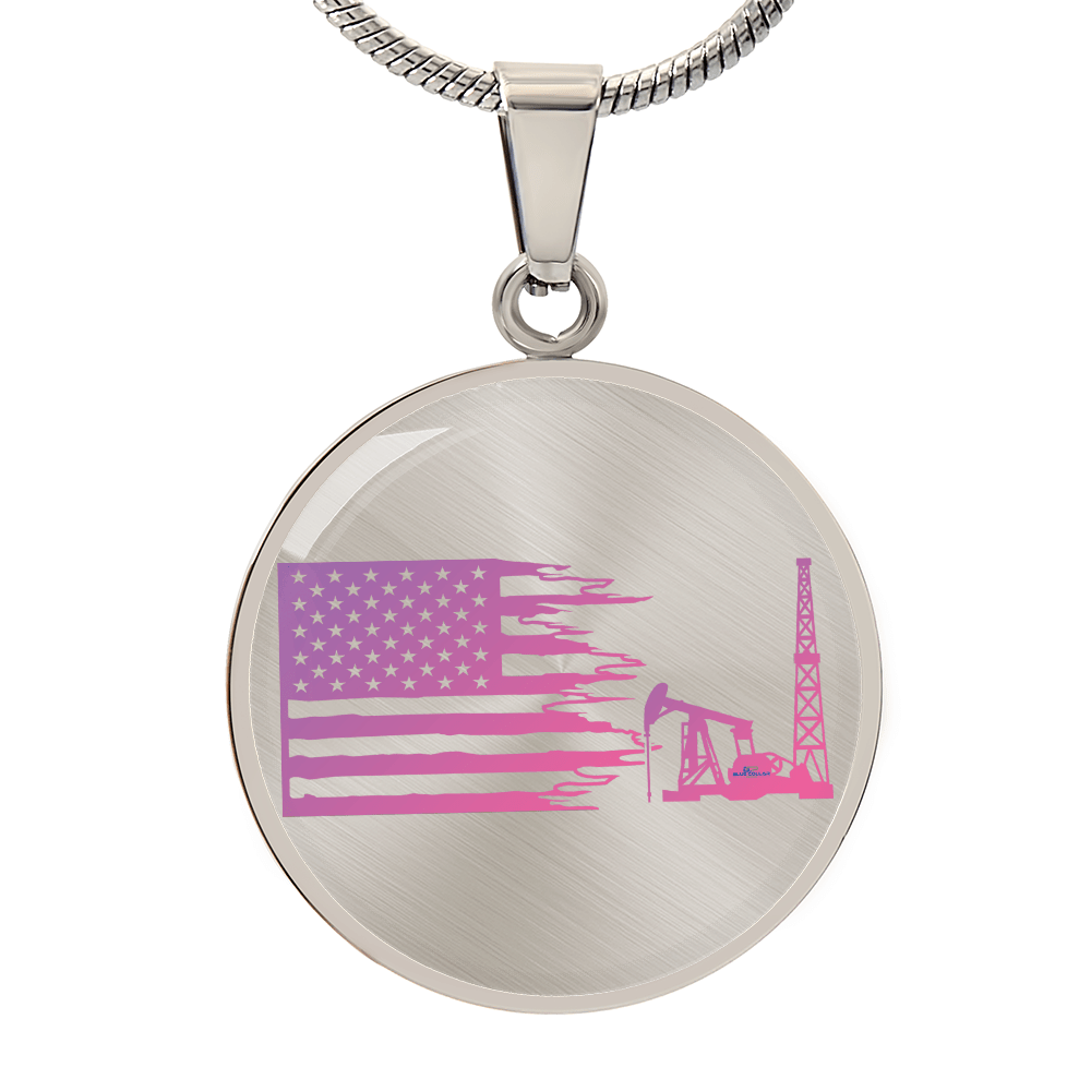 American Oil Pink Necklace