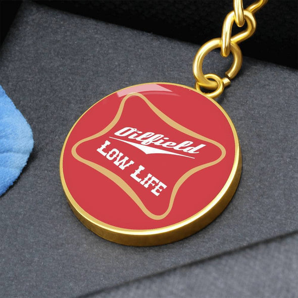 Oilfield Low Life Keychain - Red