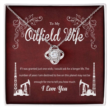 Oilfield Wife  -Love Knot Necklace