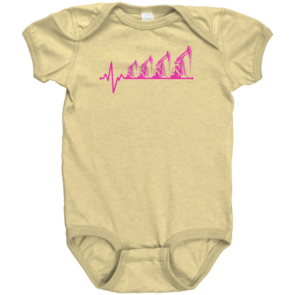 Future Oilfield Worker Infant Baby Bodysuit- Pink