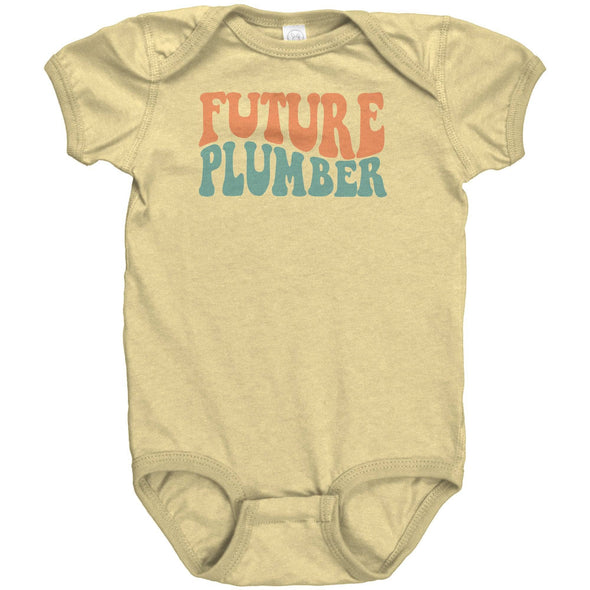 Future Plumber Baby Bodysuit - Where Cuteness Meets Pipeline Dreams!