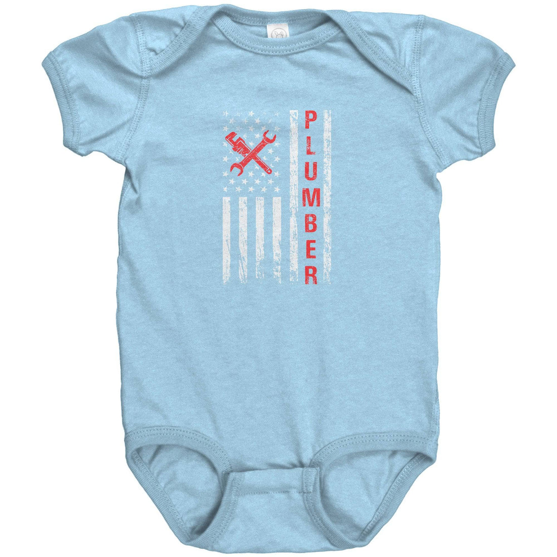 Future Plumber American Flag Baby Bodysuit