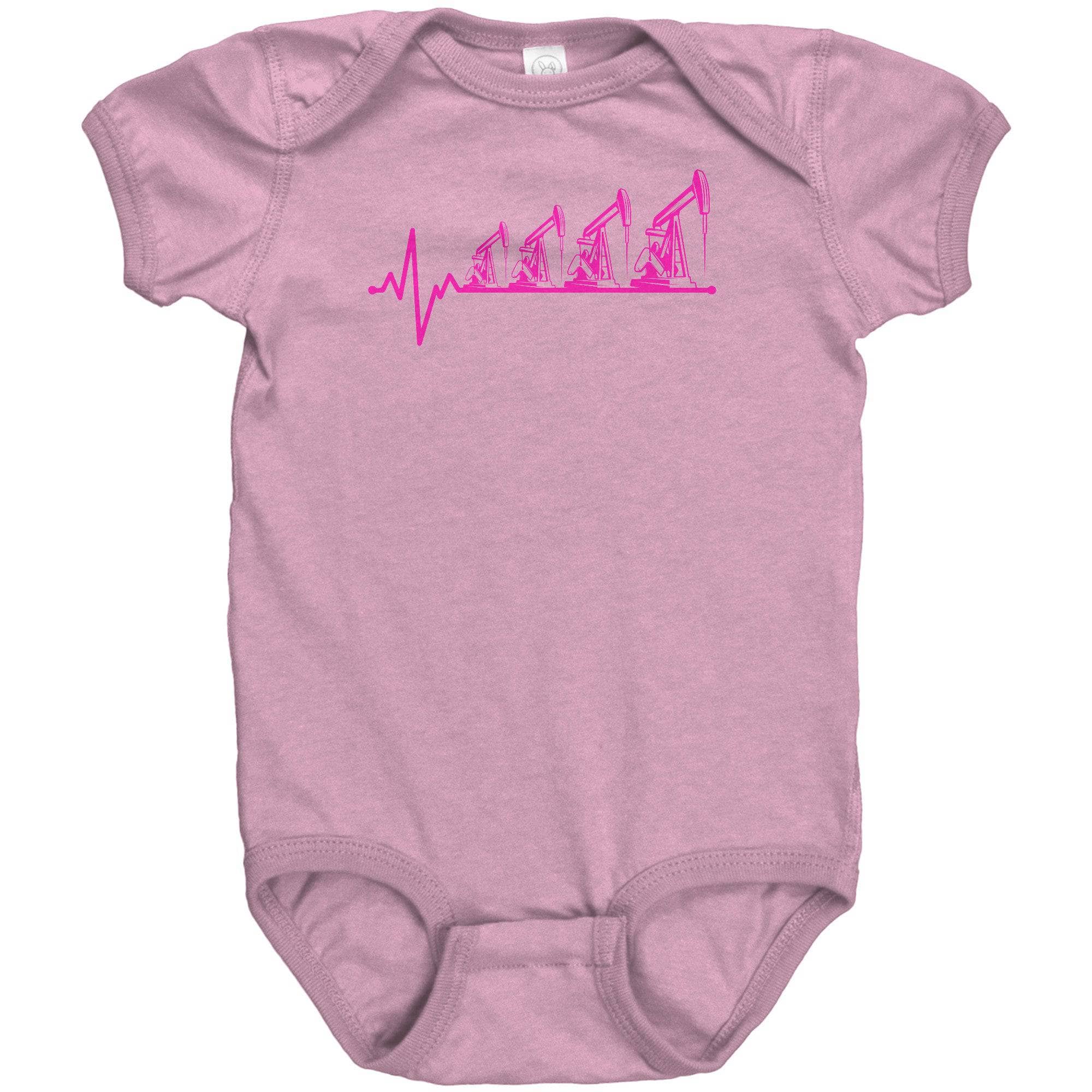 Future Oilfield Worker Infant Baby Bodysuit- Pink