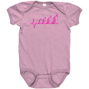 Future Oilfield Worker Infant Baby Bodysuit- Pink