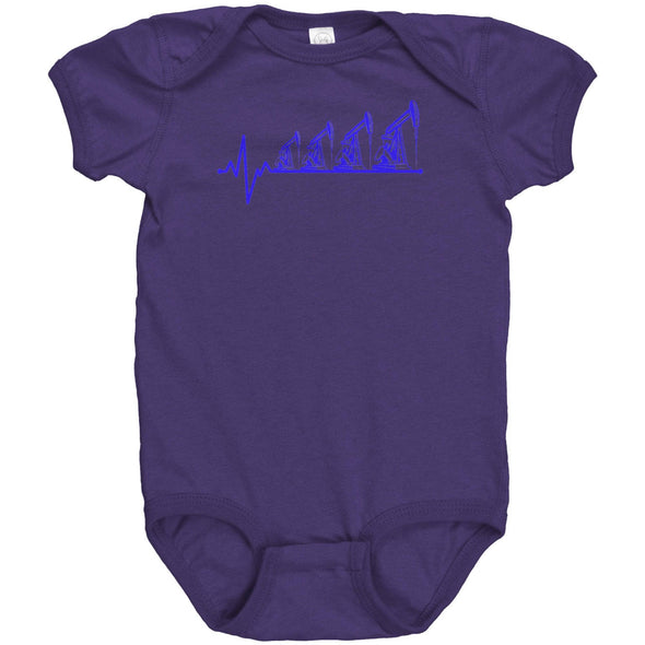 Future Oilfield Worker Infant Baby Bodysuit- Blue