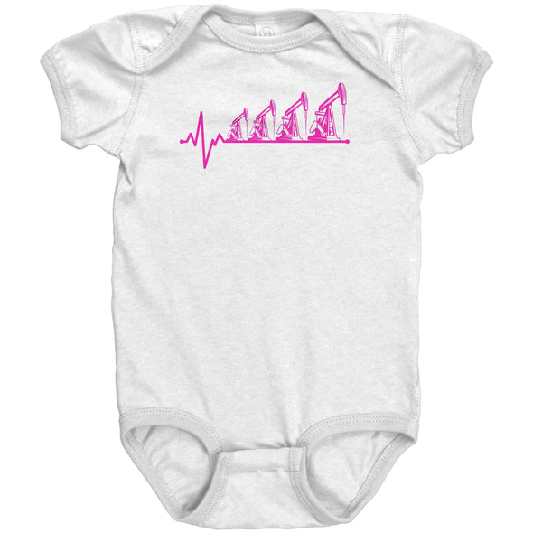 Future Oilfield Worker Infant Baby Bodysuit- Pink