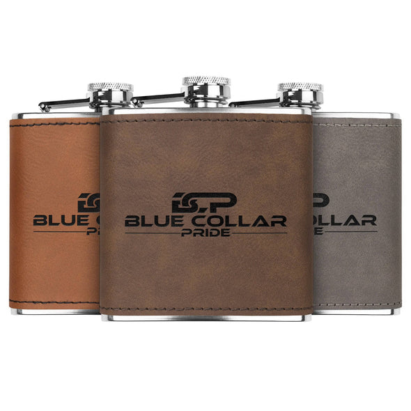 Blue Collar Pride 6oz Flask