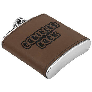 Cubicles Suck 6oz Flask