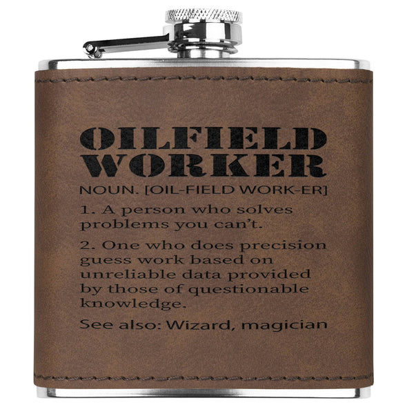 Oilfield Worker Noun - Flask 6oz