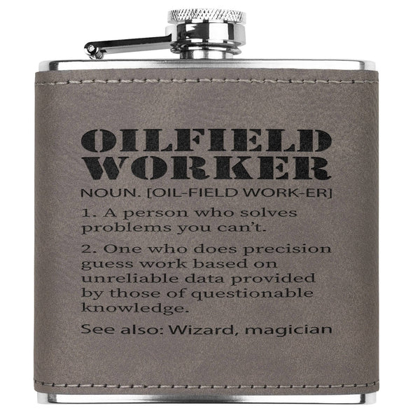 Oilfield Worker Noun - Flask 6oz