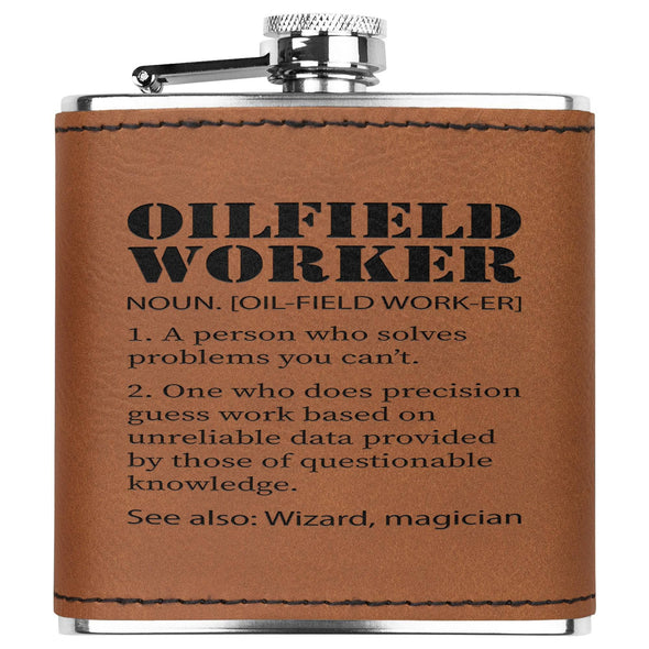 Oilfield Worker Noun - Flask 6oz