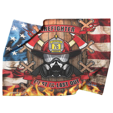 Firefighter First In Last Out Blanket