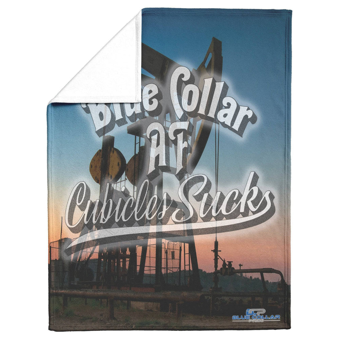 Blue Collar AF Cubicles Suck Blanket