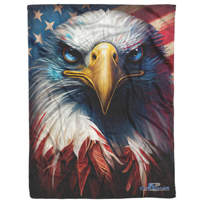 Patriotic American Eagle Blanket