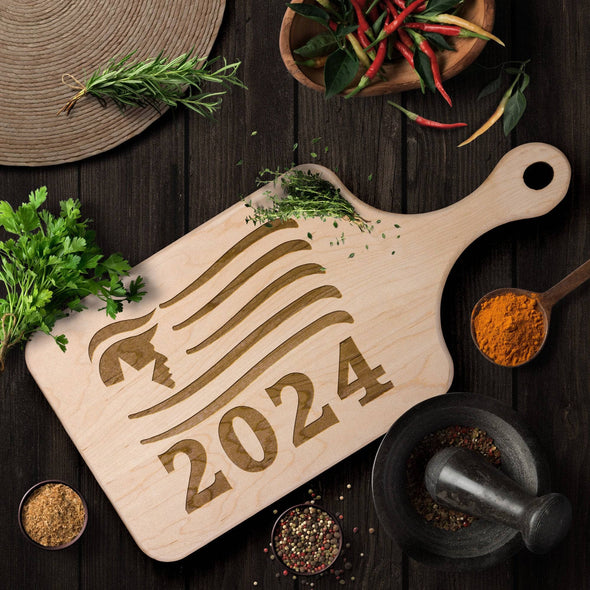 Doanld Trump 2024 Cutting Board with Handle