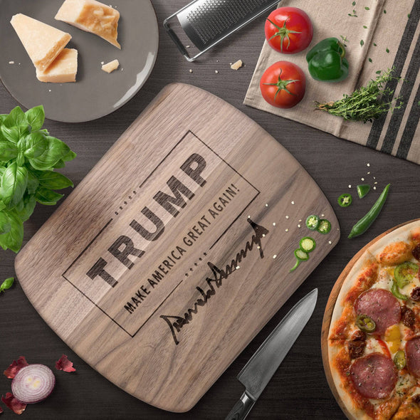 Donald Trump MAGA Cutting Board with Signature