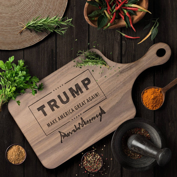 Donald Trump MAGA with Sig Handle Cutting Board