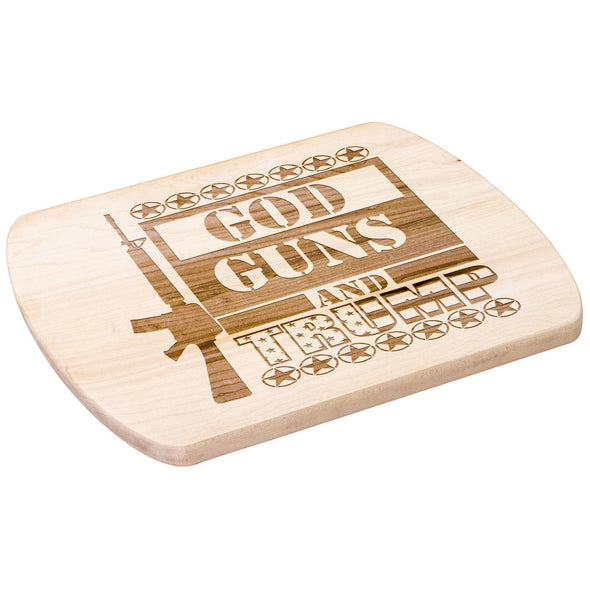 God Guns and Trump Cutting Board