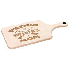 Proud Welder's Mom Handle Cutting Board