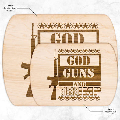 God Guns and Trump Cutting Board