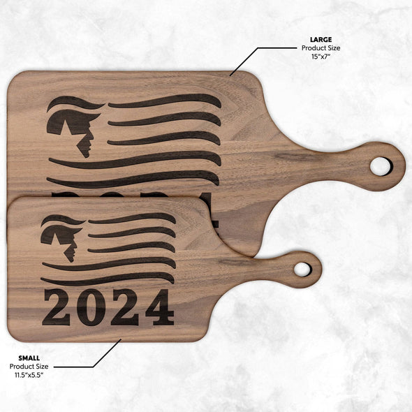 Doanld Trump 2024 Cutting Board with Handle